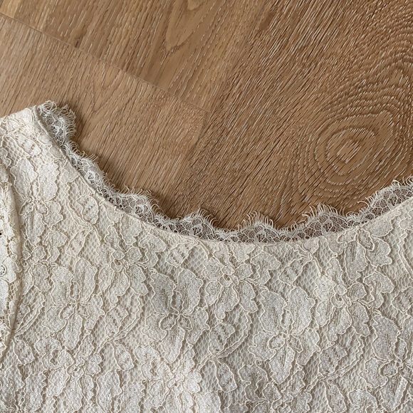 Aritzia Rafael Lace Dress in cream. Size 6. - Picture 5 of 5